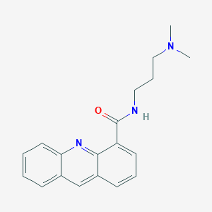 molecular formula C19H21N3O B033527 4-Acridinecarboxamide, N-(3-(dimethylamino)propyl)- CAS No. 106626-57-7