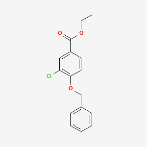 molecular formula C16H15ClO3 B3352706 4-(苄氧基)-3-氯苯甲酸乙酯 CAS No. 50529-42-5