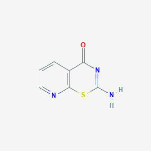 molecular formula C7H5N3OS B3352725 2-Aminopyrido[3,2-e][1,3]thiazin-4-one CAS No. 50596-69-5