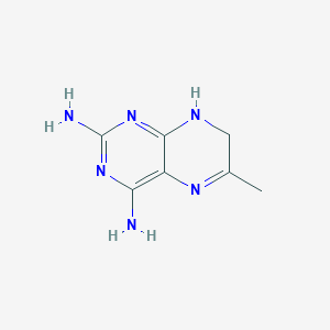 molecular formula C7H10N6 B3352753 6-Methyl-7,8-dihydropteridine-2,4-diamine CAS No. 50691-63-9