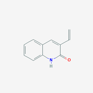 molecular formula C11H9NO B3352765 2(1H)-Quinolinone, 3-ethenyl- CAS No. 50779-76-5