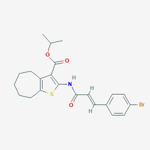 isopropyl 2-{[3-(4-bromophenyl)acryloyl]amino}-5,6,7,8-tetrahydro-4H-cyclohepta[b]thiophene-3-carboxylate
