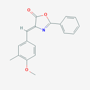 molecular formula C18H15NO3 B335278 4-(4-methoxy-3-methylbenzylidene)-2-phenyl-1,3-oxazol-5(4H)-one 