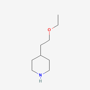 molecular formula C9H19NO B3352780 4-(2-乙氧基乙基)哌啶 CAS No. 509147-81-3