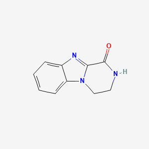 molecular formula C10H9N3O B3352793 3,4-二氢吡嗪并[1,2-a]苯并咪唑-1(2H)-酮 CAS No. 51052-05-2