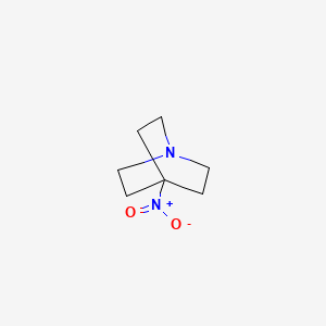 molecular formula C7H12N2O2 B3352808 1-Azabicyclo(2.2.2)octane, 4-nitro- CAS No. 51069-42-2