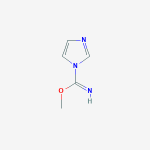 molecular formula C5H7N3O B3352812 Methyl 1H-imidazole-1-carboximidate CAS No. 510710-95-9