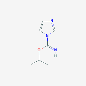 molecular formula C7H11N3O B3352818 Propan-2-yl 1H-imidazole-1-carboximidate CAS No. 510710-98-2