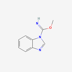 molecular formula C9H9N3O B3352823 Methyl 1H-benzimidazole-1-carboximidate CAS No. 510711-05-4