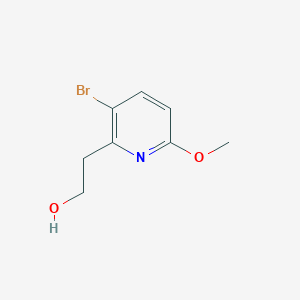molecular formula C8H10BrNO2 B3352831 2-(3-溴-6-甲氧基吡啶-2-基)乙醇 CAS No. 510748-41-1