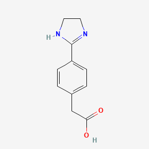 [4-(4,5-dihydro-1H-imidazol-2-yl)phenyl]acetic acid