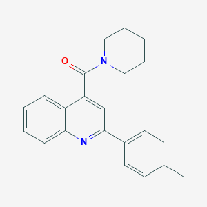 molecular formula C22H22N2O B335290 2-(4-Methylphenyl)-4-(1-piperidinylcarbonyl)quinoline 