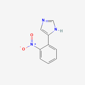 molecular formula C9H7N3O2 B3352919 5-(2-硝基苯基)-1H-咪唑 CAS No. 51746-89-5