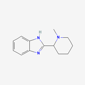 molecular formula C13H17N3 B3352927 2-(1-Methylpiperidin-2-yl)-1H-benzimidazole CAS No. 51785-25-2