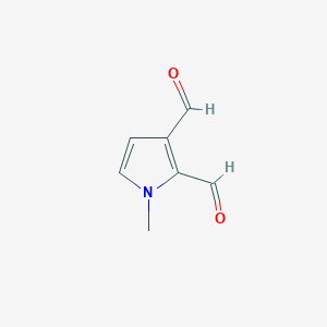 molecular formula C7H7NO2 B3352930 1-Methyl-1H-pyrrole-2,3-dicarbaldehyde CAS No. 51788-26-2