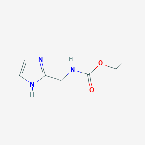molecular formula C7H11N3O2 B3352938 Ethyl [(1H-imidazol-2-yl)methyl]carbamate CAS No. 518036-06-1