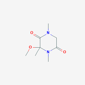 molecular formula C8H14N2O3 B3352947 3-甲氧基-1,3,4-三甲基哌嗪-2,5-二酮 CAS No. 519141-18-5