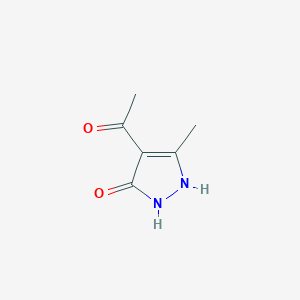 molecular formula C6H8N2O2 B3353007 4-Acetyl-3-methyl-3-pyrazoline-5-one CAS No. 52182-92-0