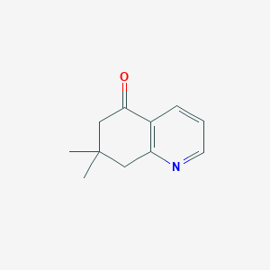 molecular formula C11H13NO B3353014 7,7-Dimethyl-7,8-dihydroquinolin-5(6H)-one CAS No. 5220-63-3