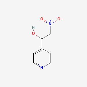 molecular formula C7H8N2O3 B3353021 2-硝基-1-(吡啶-4-基)乙醇 CAS No. 52239-23-3