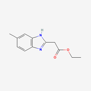 molecular formula C12H14N2O2 B3353051 Ethyl (5-methyl-1H-benzimidazol-2-YL)acetate CAS No. 52335-18-9