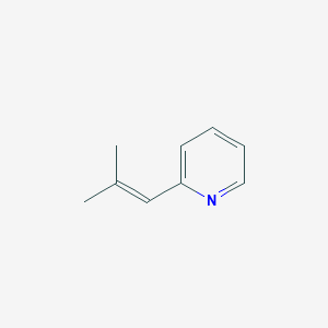 molecular formula C9H11N B3353058 Pyridine, 2-(2-methyl-1-propenyl) CAS No. 52458-05-6