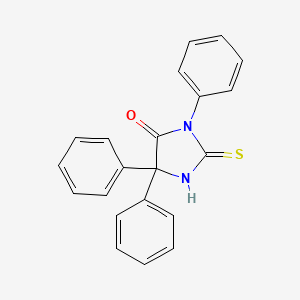 molecular formula C21H16N2OS B3353063 3,5,5-Triphenyl-2-thioxo-4-imidazolidinone CAS No. 52460-98-7