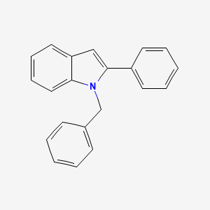 molecular formula C21H17N B3353078 1-Benzyl-2-phenyl-1H-indole CAS No. 52604-15-6