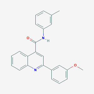 molecular formula C24H20N2O2 B335308 2-(3-methoxyphenyl)-N-(3-methylphenyl)quinoline-4-carboxamide 