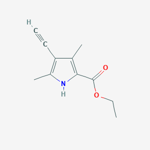 ethyl 4-ethynyl-3,5-dimethyl-1H-pyrrole-2-carboxylate