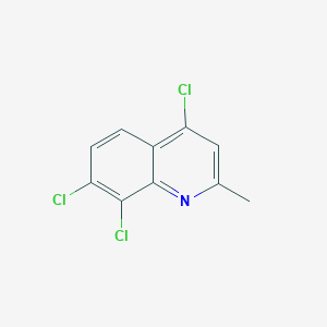 molecular formula C10H6Cl3N B033531 2-Methyl-4,7,8-trichloroquinoline CAS No. 108097-02-5