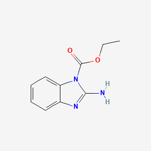 molecular formula C10H11N3O2 B3353125 ethyl 2-amino-1H-benzo[d]imidazole-1-carboxylate CAS No. 52938-06-4