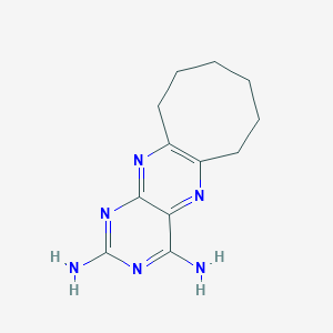 molecular formula C12H16N6 B3353153 6,7,8,9,10,11-Hexahydrocycloocta[G]pteridine-2,4-diamine CAS No. 53274-33-2