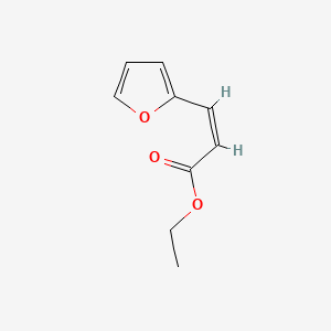 molecular formula C9H10O3 B3353157 2-Propenoic acid, 3-(2-furanyl)-, ethyl ester, (Z)- CAS No. 53282-26-1