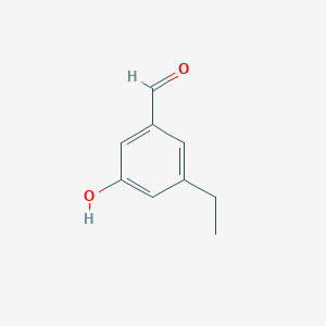 molecular formula C9H10O2 B3353161 3-Ethyl-5-hydroxybenzaldehyde CAS No. 532966-64-6