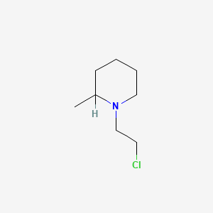 molecular formula C8H16ClN B3353171 1-(2-Chloroethyl)-2-methylpiperidine CAS No. 53324-72-4