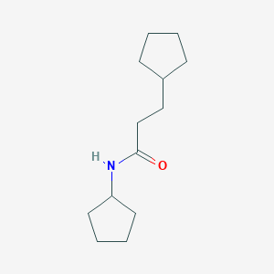 molecular formula C13H23NO B335319 N,3-dicyclopentylpropanamide 