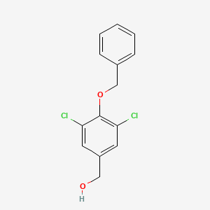 molecular formula C14H12Cl2O2 B3353248 (4-Benzyloxy-3,5-dichlorophenyl)methanol CAS No. 536974-84-2