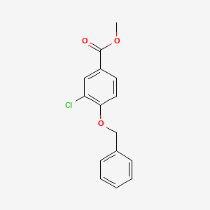 molecular formula C15H13ClO3 B3353255 Methyl 4-(benzyloxy)-3-chlorobenzoate CAS No. 536974-86-4