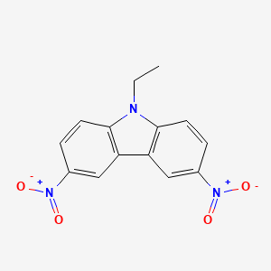 molecular formula C14H11N3O4 B3353273 9-Ethyl-3,6-dinitro-9H-carbazole CAS No. 53830-18-5