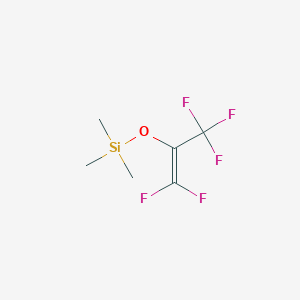 molecular formula C6H9F5OSi B3353275 2-(Trimethylsiloxy)pentafluoropropene CAS No. 53841-59-1