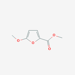 molecular formula C7H8O4 B3353292 2-Furancarboxylic acid, 5-methoxy-, methyl ester CAS No. 53869-94-6