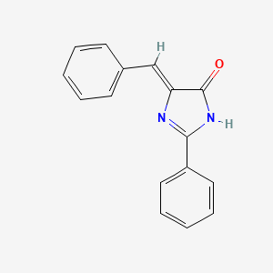 molecular formula C16H12N2O B3353301 2-Imidazolin-5-one, 4-benzylidene-2-phenyl- CAS No. 53949-14-7
