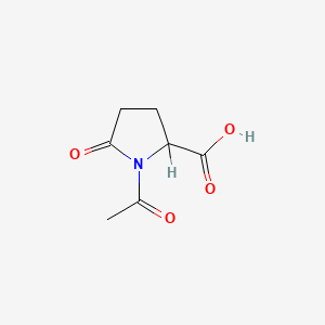molecular formula C7H9NO4 B3353306 DL-1-Acetyl-5-oxoproline CAS No. 53971-11-2
