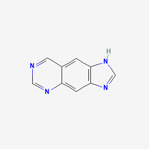 molecular formula C9H6N4 B3353309 1H-Imidazo[4,5-g]quinazoline CAS No. 53974-23-5