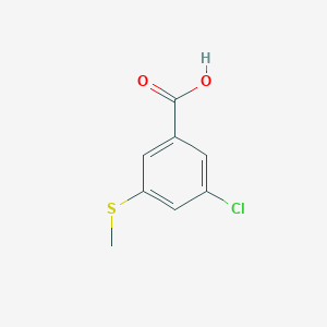 molecular formula C8H7ClO2S B3353314 3-Chloro-5-(methylthio)benzoic acid CAS No. 53985-46-9