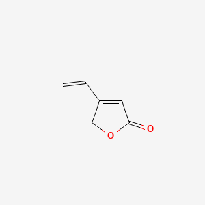 molecular formula C6H6O2 B3353339 2(5H)-呋喃酮，4-乙烯基- CAS No. 54145-07-2
