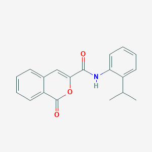 molecular formula C19H17NO3 B335337 N-(2-isopropylphenyl)-1-oxo-1H-isochromene-3-carboxamide 