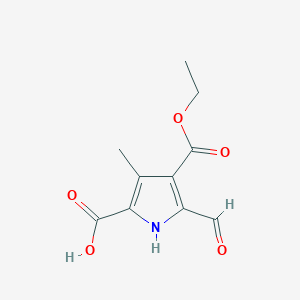 4-(Ethoxycarbonyl)-5-formyl-3-methyl-1h-pyrrole-2-carboxylic acid