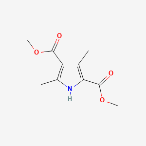 molecular formula C10H13NO4 B3353410 3,5-Dimethyl-1H-pyrrole-2,4-dicarboxylic acid dimethyl ester CAS No. 5448-17-9